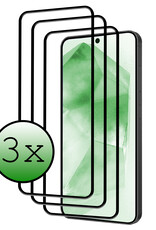 BASEY. Screenprotector Geschikt voor Samsung A55 Screenprotector Beschermglas Full Cover - Screenprotector Geschikt voor Samsung Galaxy A55 Screen Protector Full Cover - 3 Stuks