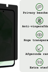 BASEY. Screenprotector Geschikt voor Samsung A55 Screenprotector Privacy Beschermglas - Screenprotector Geschikt voor Samsung Galaxy A55 Screen Protector Full Screen Privacy