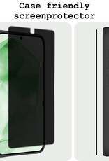 BASEY. Screenprotector Geschikt voor Samsung A55 Screenprotector Privacy Beschermglas - Screenprotector Geschikt voor Samsung Galaxy A55 Screen Protector Full Screen Privacy