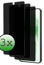 BASEY. Screenprotector Geschikt voor Samsung A55 Screenprotector Privacy Beschermglas - Screenprotector Geschikt voor Samsung Galaxy A55 Screen Protector Full Screen Privacy - 3 Stuks