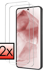 NoXx Screenprotector Geschikt voor Samsung A55 Screenprotector Tempered Glass Gehard Glas Beschermglas - 2x