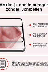 NoXx Screenprotector Geschikt voor Samsung A55 Screenprotector Tempered Glass Gehard Glas Full Cover - 2x
