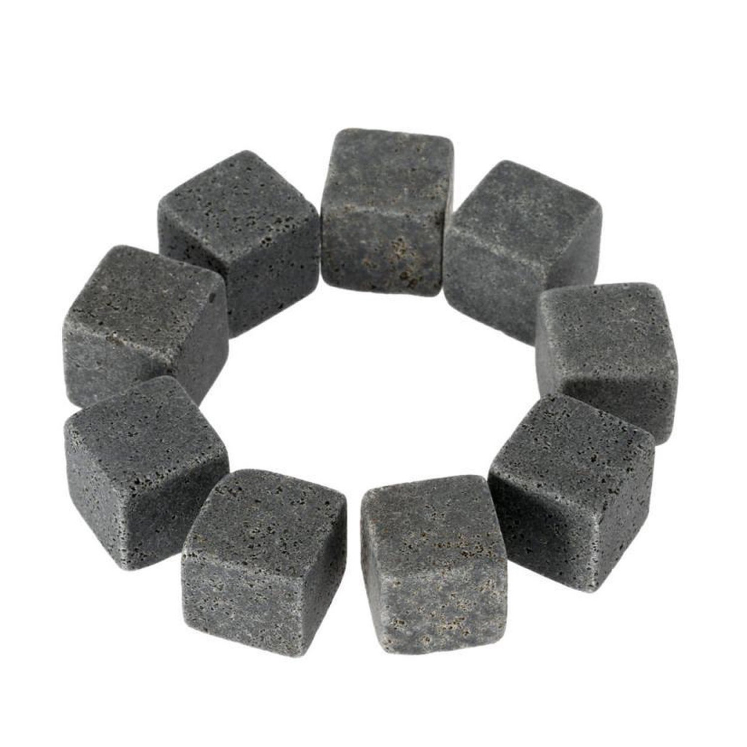 NoXx Whiskey Stones Herbruikbare IJsblokjes - Whisky Stenen Herbruikbaar - 9 Stuks