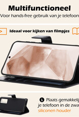 Nomfy Hoesje Geschikt voor Samsung A55 Hoes Bookcase Flipcase Book Cover Met Screenprotector - Hoes Geschikt voor Samsung Galaxy A55 Hoesje Book Case - Zwart