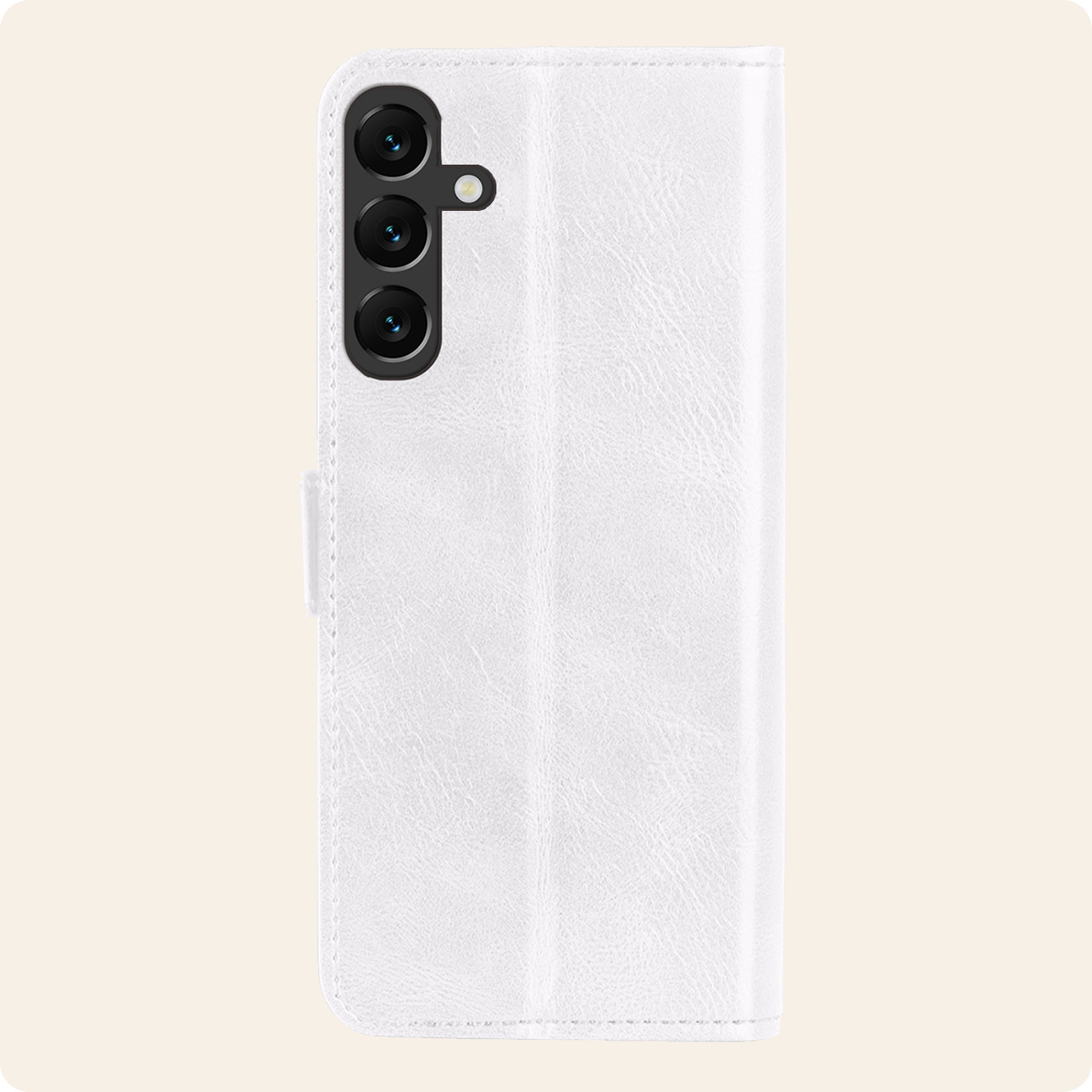 Nomfy Hoesje Geschikt voor Samsung A55 Hoes Bookcase Flipcase Book Cover Met Screenprotector - Hoes Geschikt voor Samsung Galaxy A55 Hoesje Book Case - Wit
