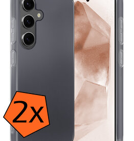 Nomfy Nomfy Samsung Galaxy A55 Hoesje Siliconen - Transparant - 2 PACK