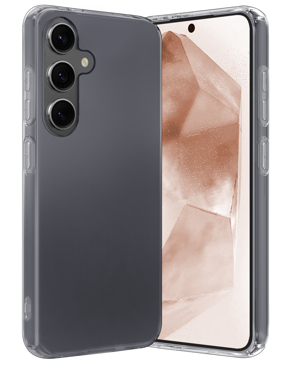 Nomfy Hoesje Geschikt voor Samsung A55 Hoesje Siliconen Cover Case - Hoes Geschikt voor Samsung Galaxy A55 Hoes Back Case - Transparant