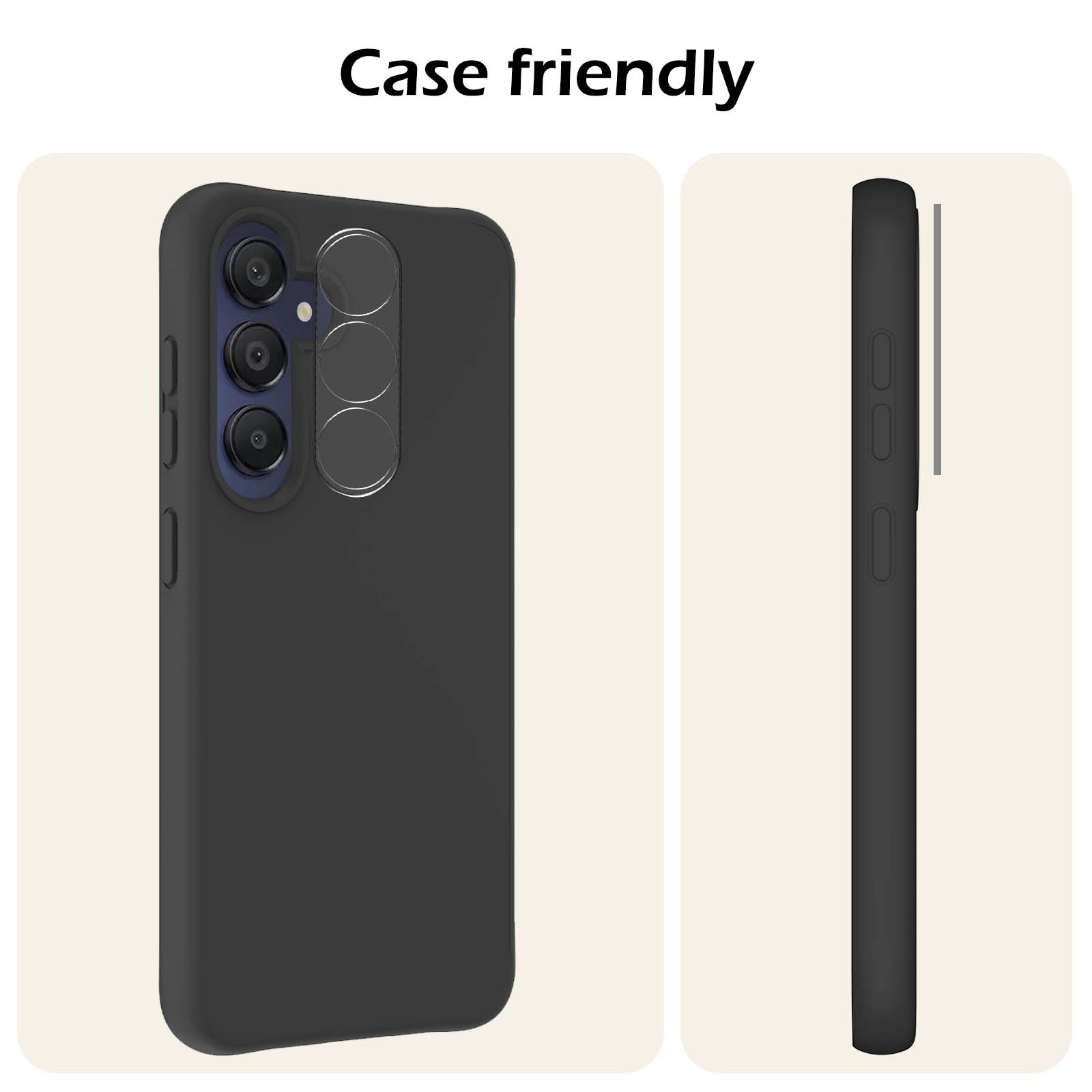 Nomfy Screenprotector Geschikt voor Samsung A55 Camera Screen Protector Beschermglas - Screenprotector Geschikt voor Samsung Galaxy A55 Camera Screenprotector Tempered Glass - 2 PACK