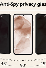 Nomfy Screenprotector Geschikt voor Samsung A55 Screenprotector Privacy Bescherm Glas - Screenprotector Geschikt voor Samsung Galaxy A55 Privacy Screenprotector Tempered Glass - 2 PACK
