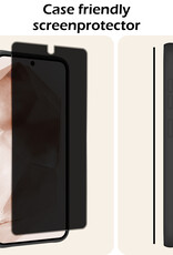 Nomfy Screenprotector Geschikt voor Samsung A55 Screenprotector Privacy Bescherm Glas - Screenprotector Geschikt voor Samsung Galaxy A55 Privacy Screenprotector Tempered Glass - 2 PACK