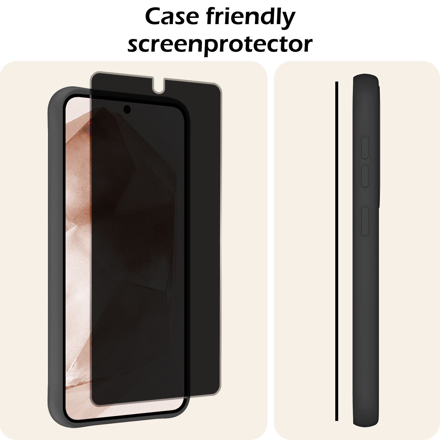 Nomfy Screenprotector Geschikt voor Samsung A55 Screenprotector Privacy Bescherm Glas - Screenprotector Geschikt voor Samsung Galaxy A55 Privacy Screenprotector Tempered Glass - 2 PACK