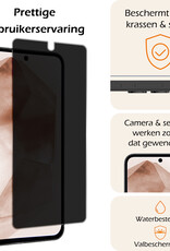 Nomfy Screenprotector Geschikt voor Samsung A55 Screenprotector Privacy Bescherm Glas - Screenprotector Geschikt voor Samsung Galaxy A55 Privacy Screenprotector Tempered Glass - 2 PACK