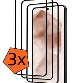 Nomfy Nomfy Samsung Galaxy A55 Screenprotector Full Cover - 3 PACK