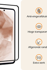 Nomfy Screenprotector Geschikt voor Samsung A55 Screenprotector Bescherm Glas - Screenprotector Geschikt voor Samsung Galaxy A55 Screen Protector Tempered Glass Full Screen Full Cover - 3 PACK