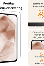 Nomfy Screenprotector Geschikt voor Samsung A55 Screenprotector Bescherm Glas Tempered Glass - Screenprotector Geschikt voor Samsung Galaxy A55 Screen Protector - 2 PACK