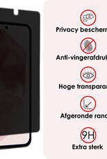 NoXx Screenprotector Geschikt voor Samsung A55 Screenprotector Privacy Tempered Glass Gehard Glas Display Cover - 2x
