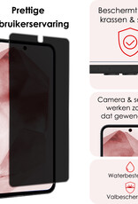 NoXx Screenprotector Geschikt voor Samsung A55 Screenprotector Privacy Tempered Glass Gehard Glas Display Cover - 2x