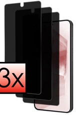 NoXx Screenprotector Geschikt voor Samsung A55 Screenprotector Privacy Tempered Glass Gehard Glas Display Cover - 3x