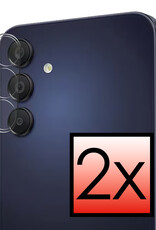 NoXx Screenprotector Geschikt voor Samsung A55 Camera Screenprotector Gehard Glas - Screenprotector Geschikt voor Samsung Galaxy A55 Screenprotector Camera Tempered Glass - 2x