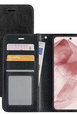 NoXx Hoes Geschikt voor Samsung A55 Hoesje Book Case Hoes Flip Cover Wallet Bookcase - Zwart