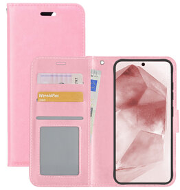 NoXx NoXx Samsung Galaxy A55 Hoesje Bookcase - Lichtroze