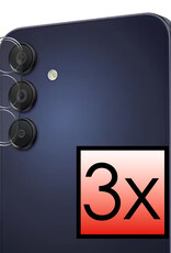 NoXx Screenprotector Geschikt voor Samsung A35 Camera Screenprotector Gehard Glas - Screenprotector Geschikt voor Samsung Galaxy A35 5G Screenprotector Camera Tempered Glass - 3x