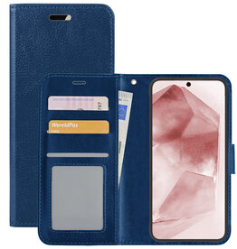 NoXx NoXx Samsung Galaxy A55 Hoesje Bookcase - Donkerblauw