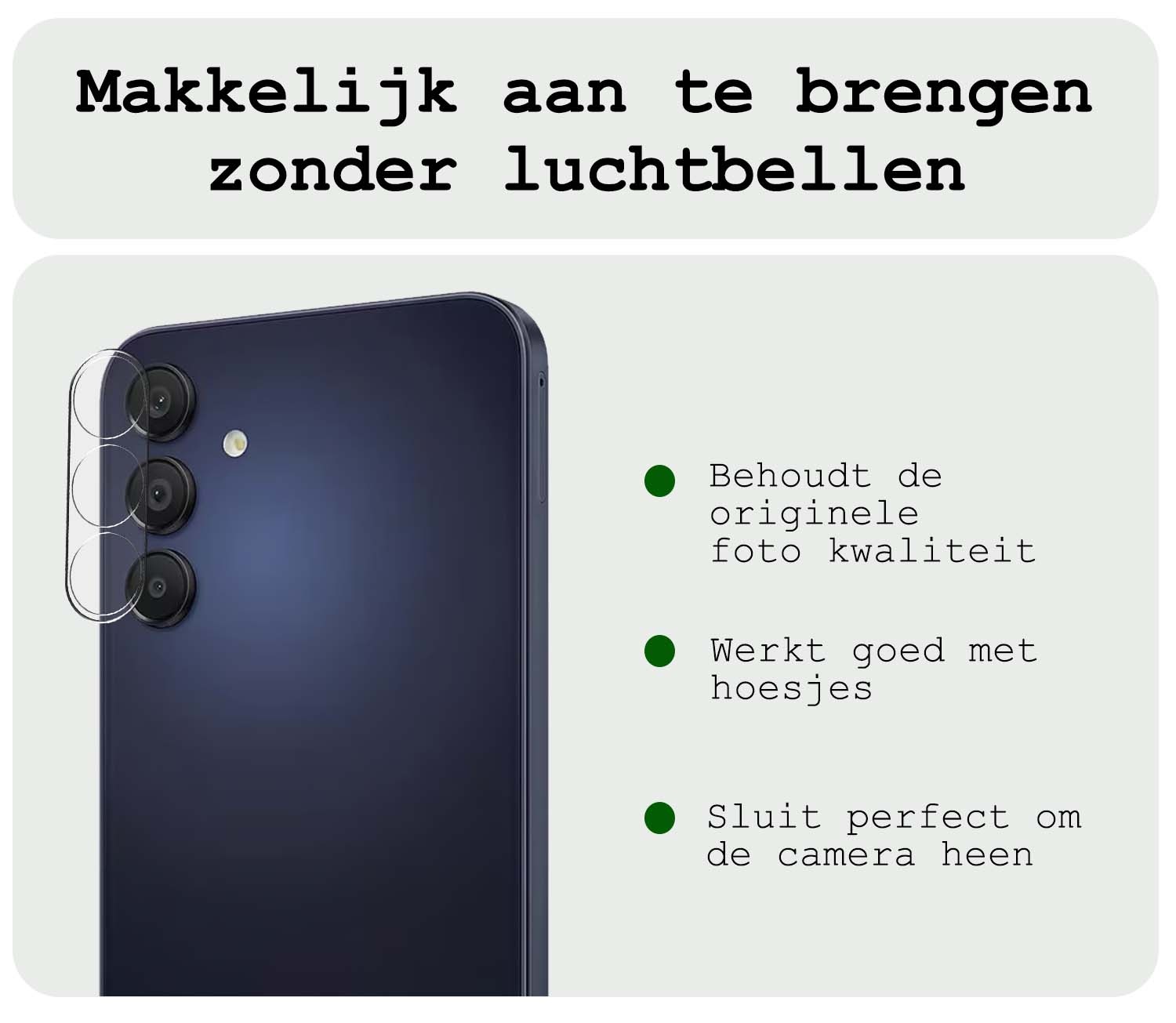 BASEY. Screenprotector Geschikt voor Samsung A35 Camera Screenprotector Tempered Glass Beschermglas Camera - Screenprotector Geschikt voor Samsung Galaxy A35 5G Camera Screen Protector - 3 Stuks