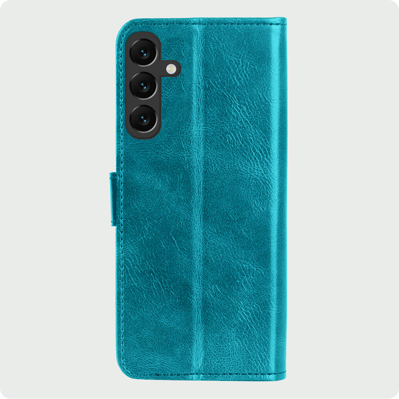 BASEY. Hoes Geschikt voor Samsung A55 Hoesje Bookcase Hoes Flip Case Book Cover Met 2x Screenprotector - Hoesje Geschikt voor Samsung Galaxy A55 Hoes Book Case Hoesje - Turquoise