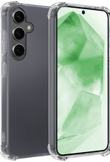 BASEY. Hoes Geschikt voor Samsung A55 Hoesje Shock Proof Case Hoes Siliconen - Hoesje Geschikt voor Samsung Galaxy A55 Hoes Cover Shockproof - Transparant