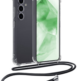 BASEY. BASEY. Samsung Galaxy A55 Hoesje Transparant Shockproof Met Zwart Koord