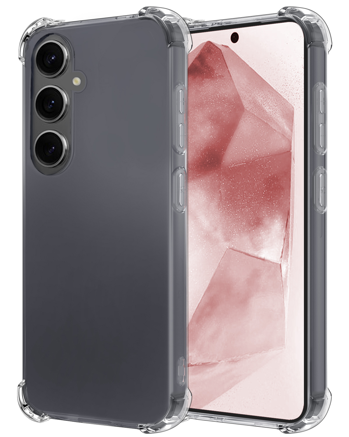 NoXx Hoes Geschikt voor Samsung A55 Hoesje Siliconen Cover Shock Proof Back Case Shockproof Hoes - Transparant