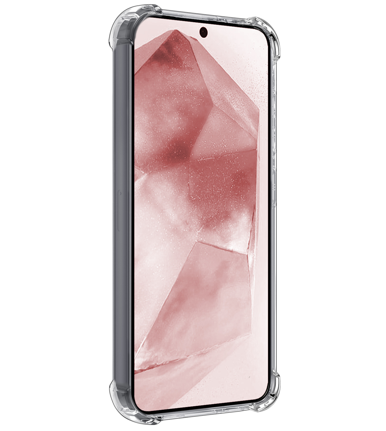 NoXx Hoes Geschikt voor Samsung A55 Hoesje Siliconen Cover Shock Proof Back Case Shockproof Hoes - Transparant