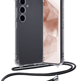 Nomfy Nomfy Samsung Galaxy A55 Hoesje Transparant Shockproof Met Zwart Koord