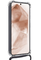 Nomfy Hoesje Geschikt voor Samsung A55 Hoesje Shock Proof Transparant Met Telefoonketting Case Shock Koord - Hoesje Geschikt voor Samsung Galaxy A55 Shock Proof Case Met Koord - Transparant