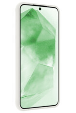 BASEY. Hoes Geschikt voor Samsung A55 Hoesje Siliconen Back Cover Case Met 2x Screenprotector - Hoesje Geschikt voor Samsung Galaxy A55 Hoes Cover Hoesje - Wit