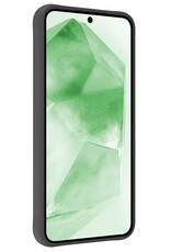 BASEY. Hoes Geschikt voor Samsung A55 Hoesje Siliconen Back Cover Case Met Screenprotector - Hoesje Geschikt voor Samsung Galaxy A55 Hoes Cover Hoesje - Zwart