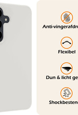 Nomfy Hoesje Geschikt voor Samsung A55 Hoesje Siliconen Cover Case Met 2x Screenprotector - Hoes Geschikt voor Samsung Galaxy A55 Hoes Back Case - Wit