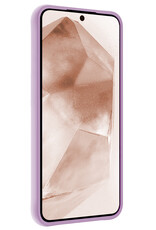 Nomfy Hoesje Geschikt voor Samsung A55 Hoesje Siliconen Cover Case Met 2x Screenprotector - Hoes Geschikt voor Samsung Galaxy A55 Hoes Back Case - Lila