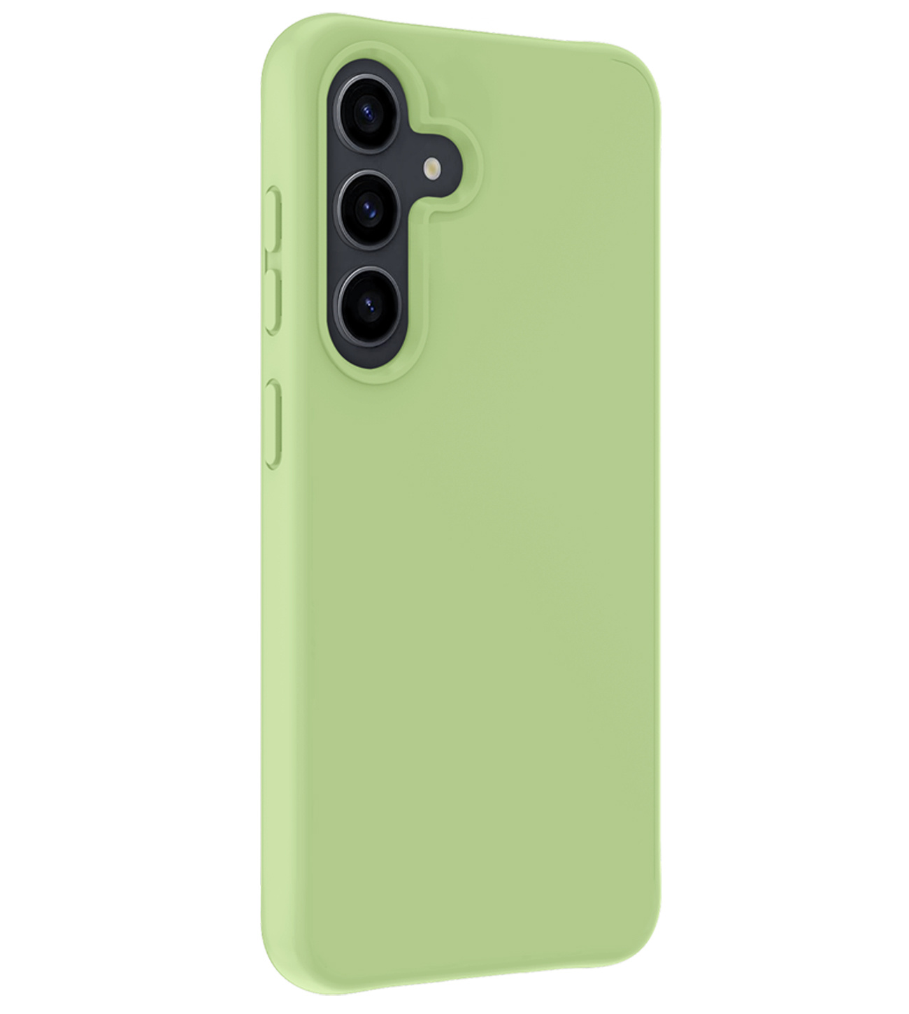 Nomfy Hoesje Geschikt voor Samsung A55 Hoesje Siliconen Cover Case Met 2x Screenprotector - Hoes Geschikt voor Samsung Galaxy A55 Hoes Back Case - Groen