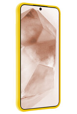Nomfy Hoesje Geschikt voor Samsung A55 Hoesje Siliconen Cover Case Met 2x Screenprotector - Hoes Geschikt voor Samsung Galaxy A55 Hoes Back Case - Geel