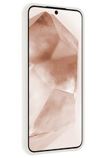 Nomfy Hoesje Geschikt voor Samsung A55 Hoesje Siliconen Cover Case Met Screenprotector - Hoes Geschikt voor Samsung Galaxy A55 Hoes Back Case - Wit