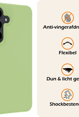 Nomfy Hoesje Geschikt voor Samsung A55 Hoesje Siliconen Cover Case Met Screenprotector - Hoes Geschikt voor Samsung Galaxy A55 Hoes Back Case - Groen