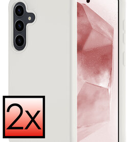 NoXx NoXx Samsung Galaxy A55 Hoesje Siliconen - Wit - 2 PACK