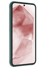 NoXx Hoes Geschikt voor Samsung A55 Hoesje Cover Siliconen Back Case Hoes - Donkergroen - 2x