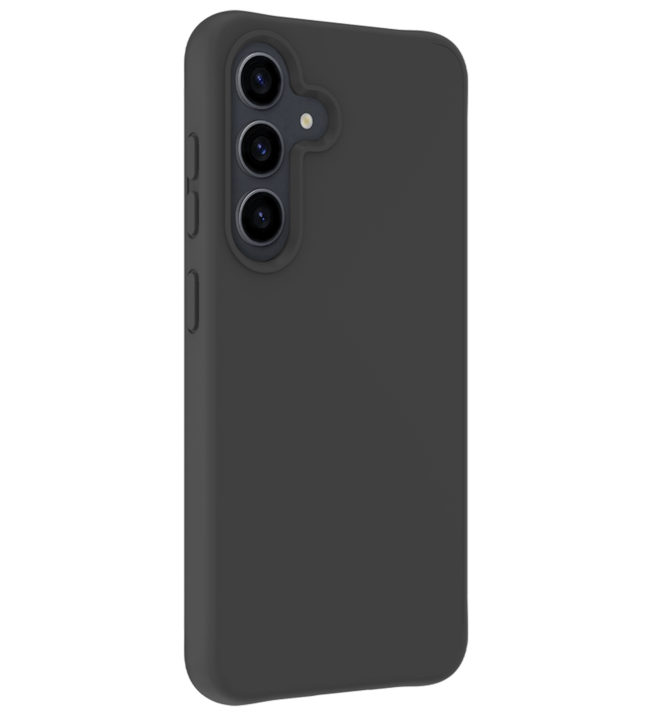 NoXx Hoes Geschikt voor Samsung A55 Hoesje Cover Siliconen Back Case Hoes - Zwart