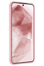 NoXx Hoes Geschikt voor Samsung A55 Hoesje Cover Siliconen Back Case Hoes - Lichtroze
