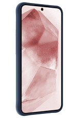 NoXx Hoes Geschikt voor Samsung A55 Hoesje Cover Siliconen Back Case Hoes - Donkerblauw