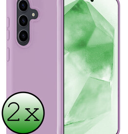 BASEY. BASEY. Samsung Galaxy A55 Hoesje Siliconen - Lila - 2 PACK