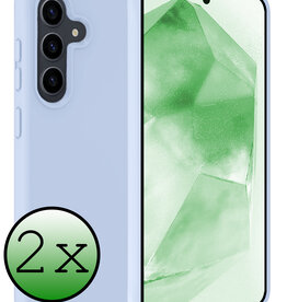 BASEY. BASEY. Samsung Galaxy A55 Hoesje Siliconen - Lichtblauw - 2 PACK